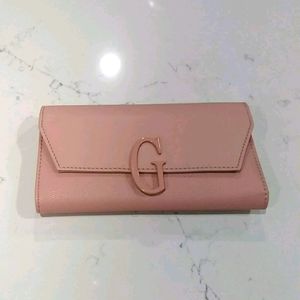 Guess Rose Pink Faux Leather Wallet